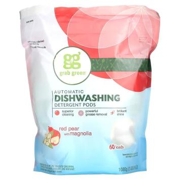 Dishwashing pods - red pear & magnolia